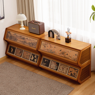 飘窗柜阳台储物柜子防晒靠墙一体榻榻米杂物置物架空间利用收纳柜