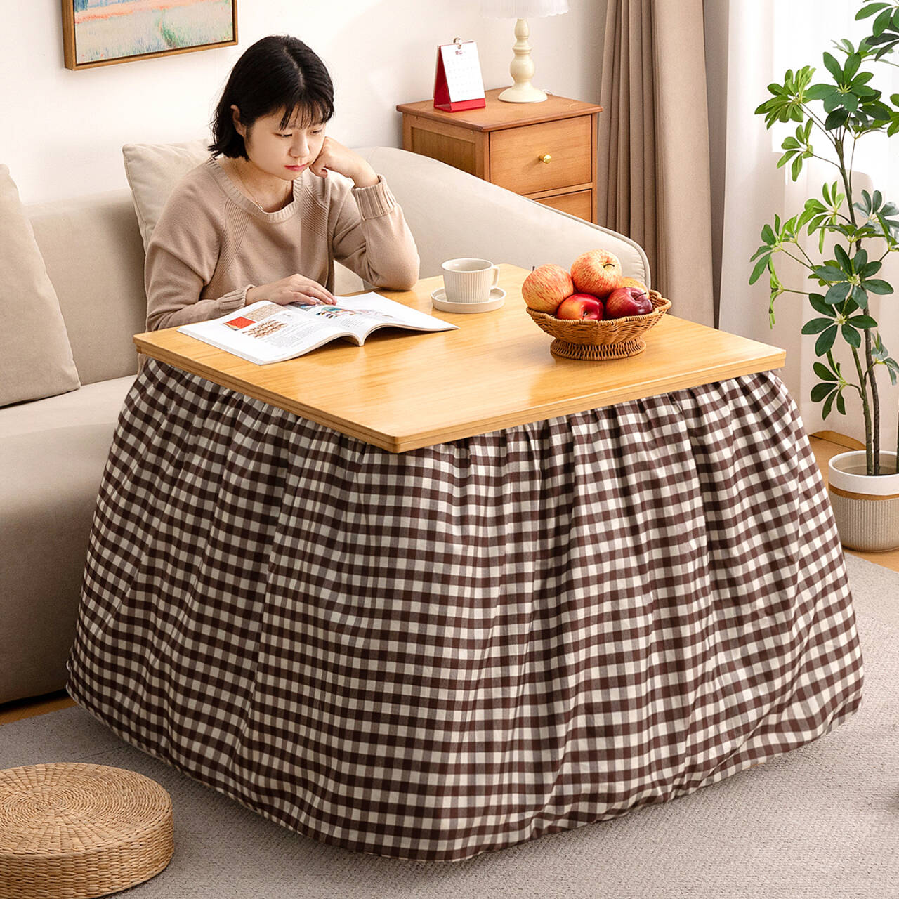 烤火桌子家用可折叠烤火架