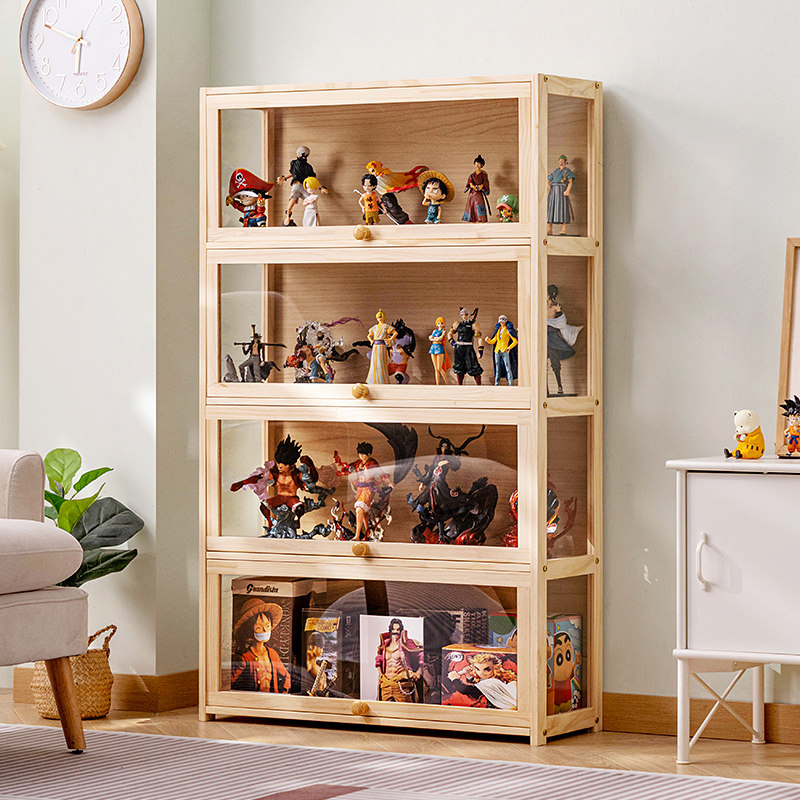 手办展示柜亚克力展示架陈列柜子非玻璃模型烟柜小型货架玩具置物