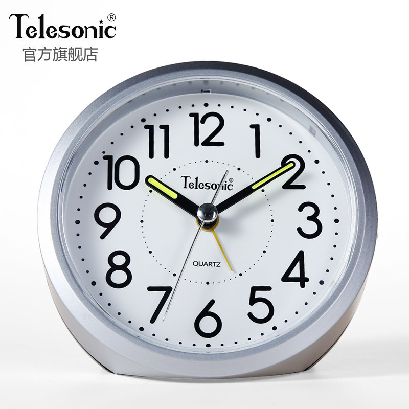 TELESONIC/天王星创意懒人多功能简约闹钟夜光儿童时钟卧室床头钟