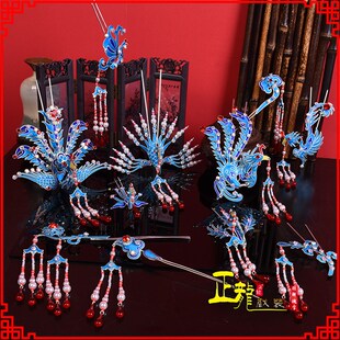 速发正龙戏装 京饰戏曲头剧品旦包头用花青衣旦角头饰南派点绸头