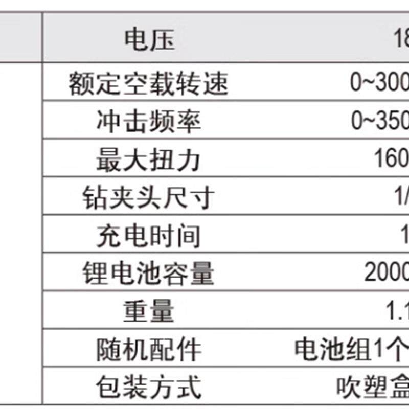 现货充电式无绳锂电钻 冲击扳手z18V锂电起子机YT-82800 828图片