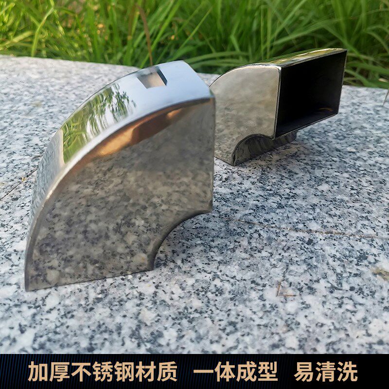 速发不锈钢弯头方弯头0度扁管弯头焊接弯头
