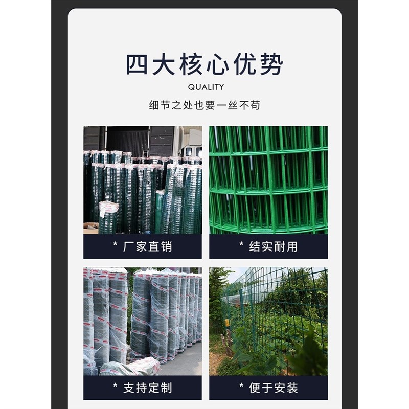 现货速发铁丝网围栏网家用养殖网养鸡网护栏网防护网钢丝网铁网网