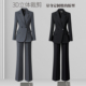 高级感气质干练灰色西服经理珠宝店工作服 女职业正装 秋冬西装 套装