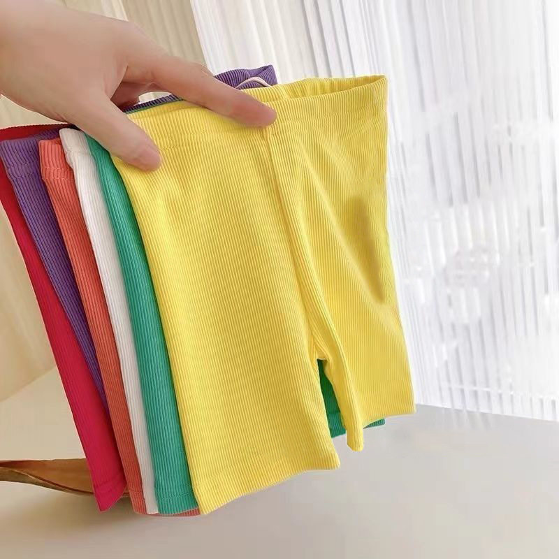 童装女童五分裤2025女宝宝夏季洋气百搭安全裤保险中裤糖果色短裤