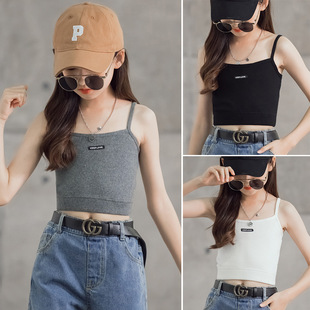 儿童短款 女童吊带背心夏季 洋气百搭吊带衫 外穿大童夏装 上衣潮 薄款