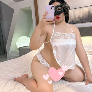 大码胖老婆洞房内衣肚兜200斤性感胖媳妇睡衣套装