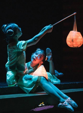 速发第十一届的荷风子童年小柚采灯舞蹈服六一少儿演出服柚子灯道