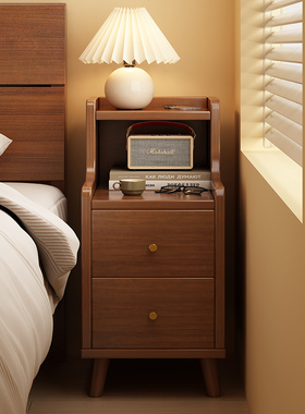 速发床头柜简约小柜子卧室夹缝边柜纳边柜简窄家用收床柜迷你易柜
