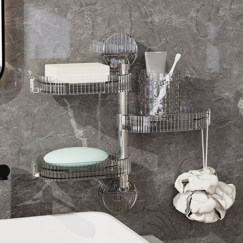 速发肥皂盒免皂孔多转壁挂式沥水新款浴室家用旋层香打盒