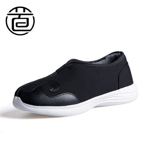 速发冬季加绒道鞋男低帮棉勾鞋洒鞋道士底鞋软云练功鞋太极鞋道长