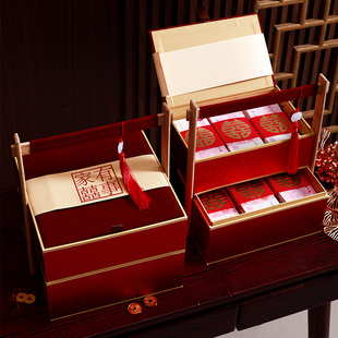 速发订婚布置装饰彩礼钱彩子现金聘全礼金盒盒礼盒订婚宴金套用品