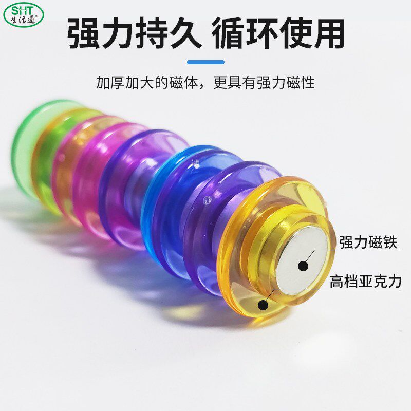 速发软白板黑板绿板玻璃白板专用磁铁贴片强磁圆形磁珠磁扣强力磁