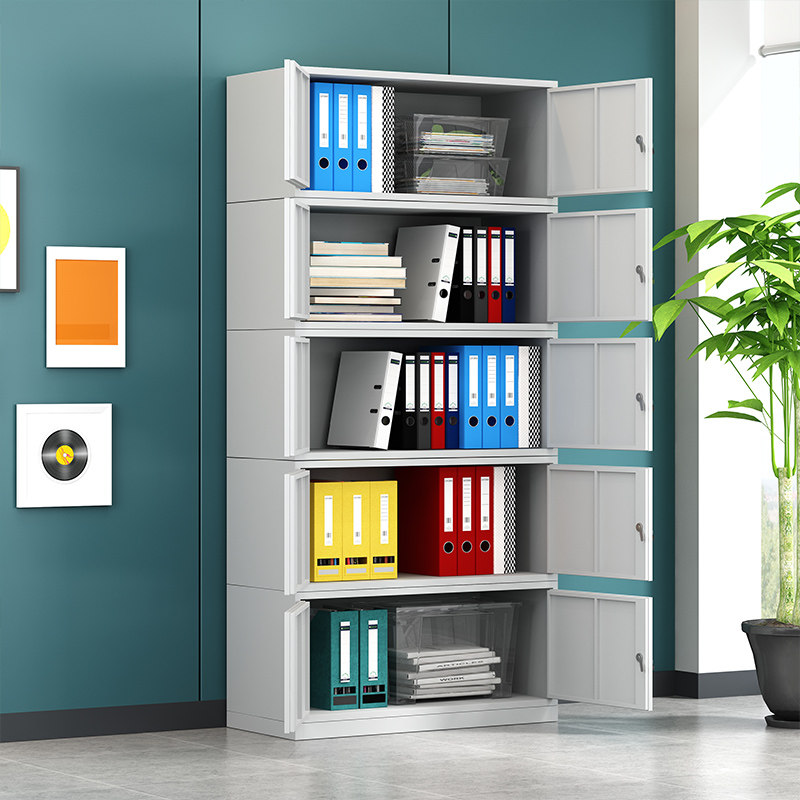 速发五节档案柜室体柜子单柜节可组装柜资料整理办公财务分带锁文