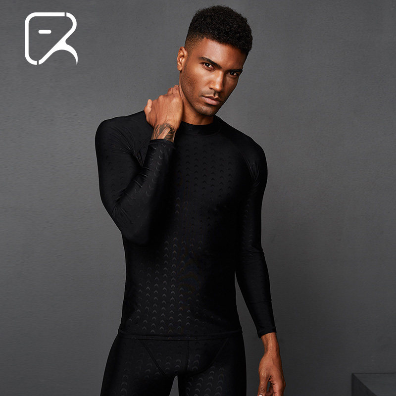 速发飞鱼潜水衣水母服游泳上衣浮潜男分体长干防晒保户防水速袖暖