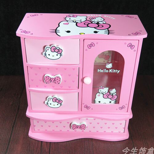 凯蒂猫独角兽女孩生日礼物首饰盒