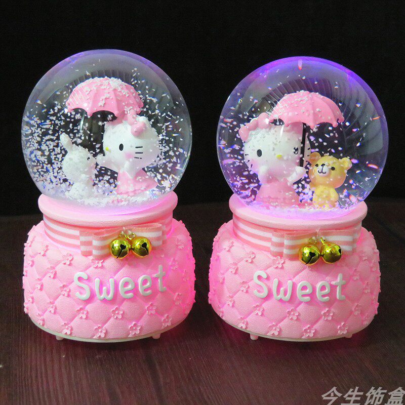 水晶球音乐盒八音盒生日礼物