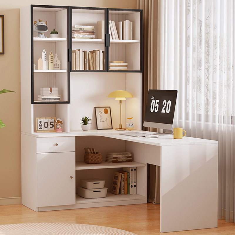 雷扎特转角电脑桌书桌书架一体