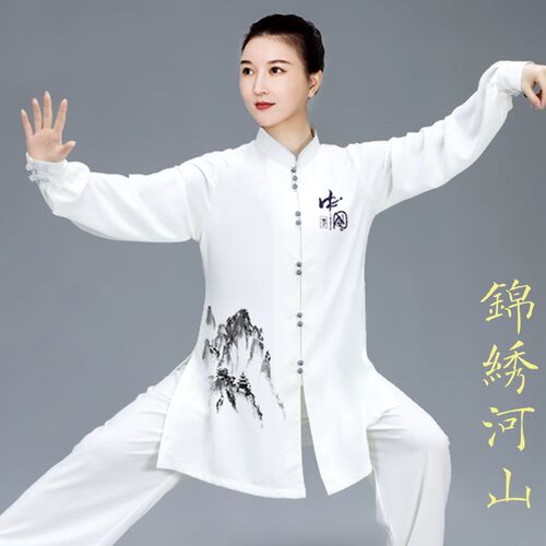 速发太极拳款新款2024高端服演太极表练功男八段锦中国风长