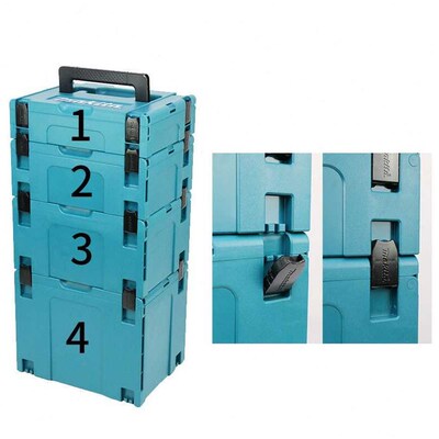 速发牧田makit托000工具箱多功1手提式塑料箱平板车能运车收纳箱