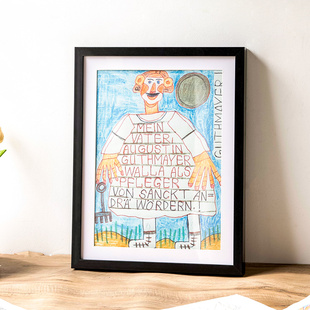 速发作品展框示奖状框儿童绘画相框免打孔水彩相框装裱木框画质收