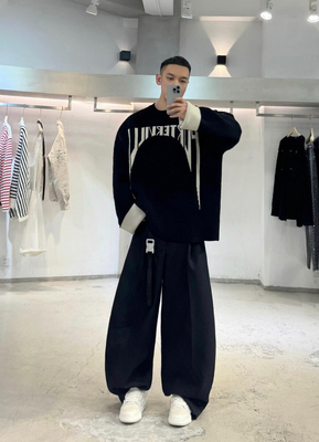 DUJIA 24FW Rick风格Owens暗黑 羊毛套头毛衣