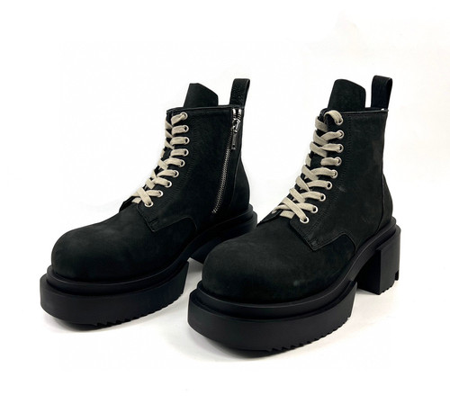 DUJIA 24ssRick风Owens暗黑 bogun靴 直男首选高跟鞋 高帮鞋