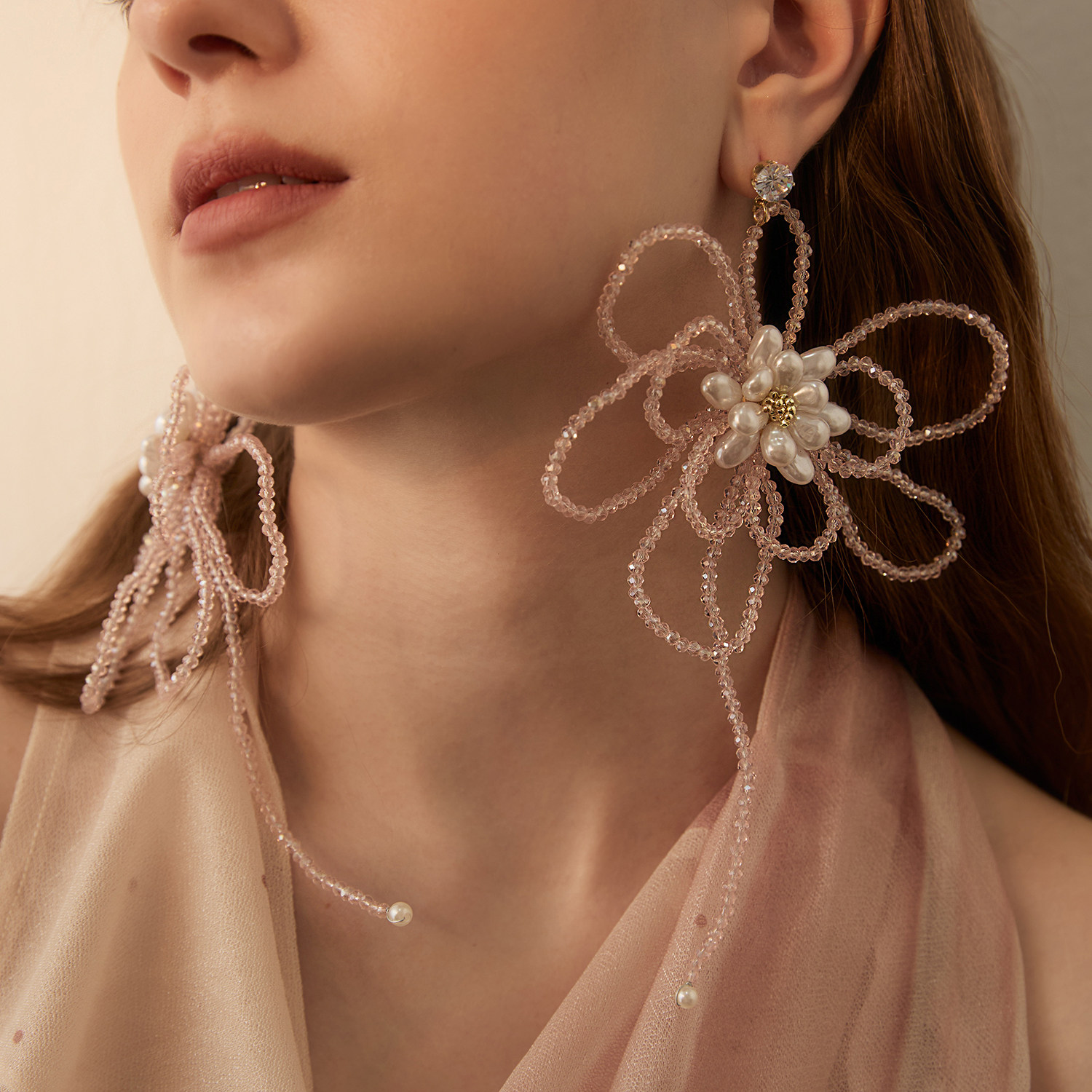 苏心梦幻花瓣耳饰女精致复古耳线长款仙气耳环潮流耳饰,饰品/流行首饰/时尚饰品新,耳环,淘宝优惠券,粉丝福利购,淘宝优惠卷