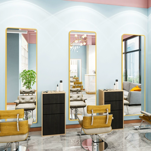 Интернет -знаменитость Tide Shop Shop Shop Mirror Special Hair Cutcure, горячая настенная платформа на стене -381 фото -студия красавица.