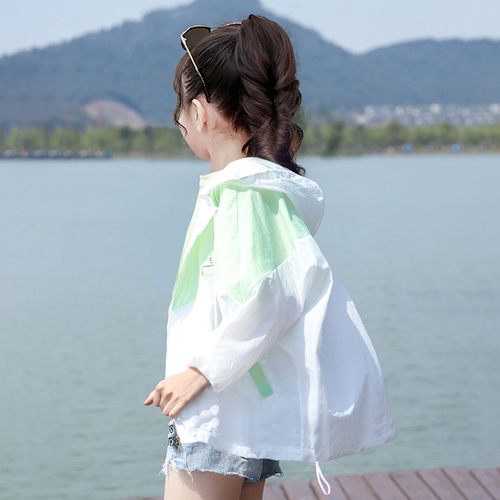 女童薄外套轻薄透气户外防晒衣