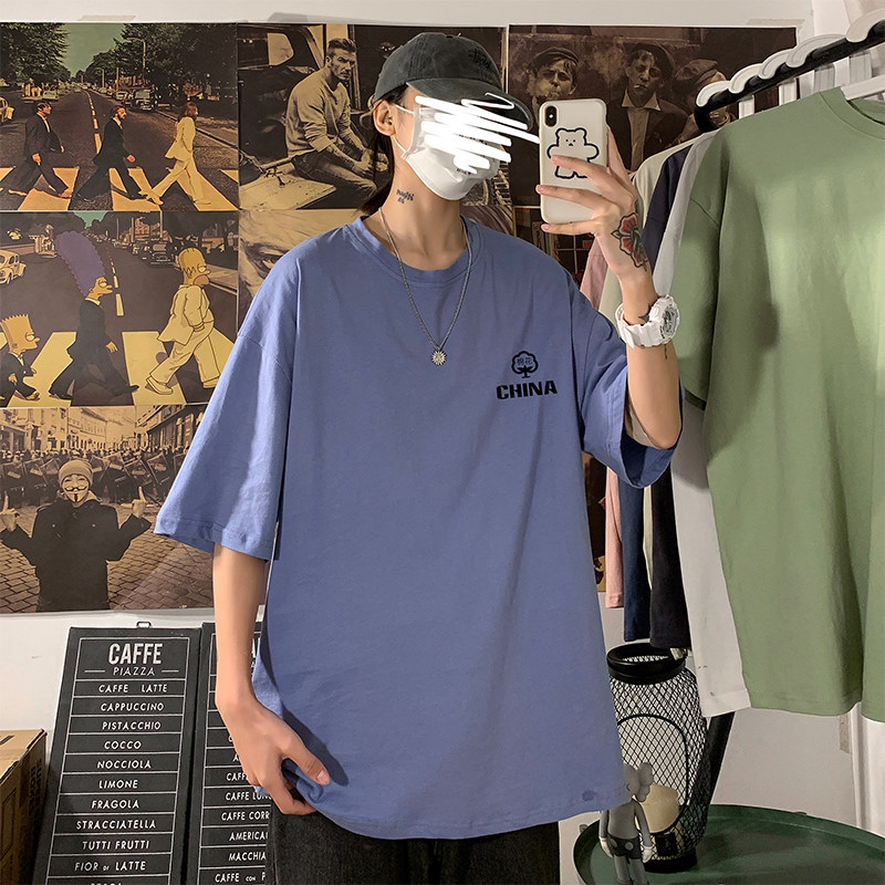 短袖T恤男半袖女体恤情侣T恤宽松休闲圆领T01-P25,男装T恤,四季星座221-7