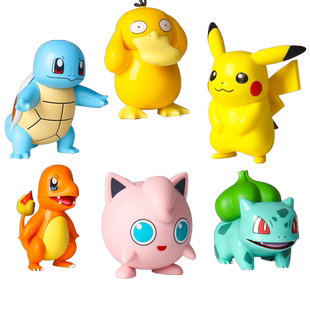 宠物小精灵宝可梦皮卡丘手办神奇宝贝妙蛙种子可达鸭摆件公仔玩具