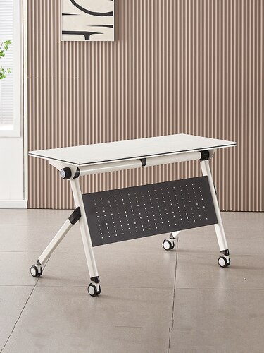 折叠双人培训桌会议桌长桌桌椅拼接自由组合简约教育机构课桌移动