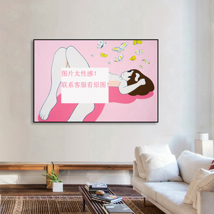 天野健挂画维纳斯和猫易梦玲同款潮流版画女生房间卧室墙面装饰画