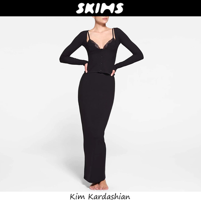 Skims套装卡戴珊深V开衫背心上衣