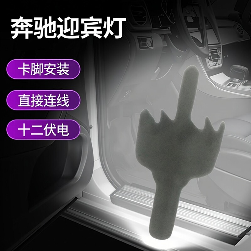 奔驰GLS GLS450 GLS400 .G580 SL63后视镜前后车门迎宾灯照地灯