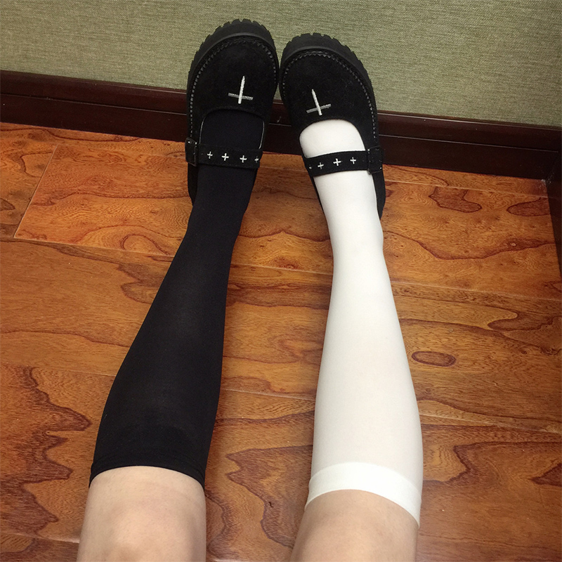 时光里的店夏季简约百搭小腿袜学院jk制服中筒袜少女薄款长袜子