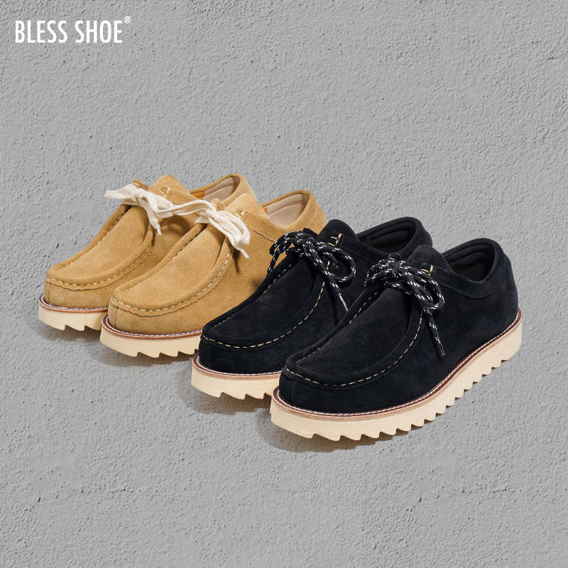 BLESSSHOE低帮袋鼠靴手工工装靴