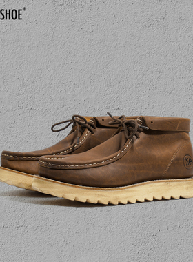 BLESS SHOE FOR YONDER REALM 疯马牛皮工装靴固特异工艺袋鼠鞋