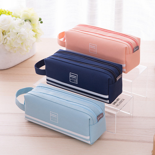 大容量帆布设计可收纳20cm笔袋