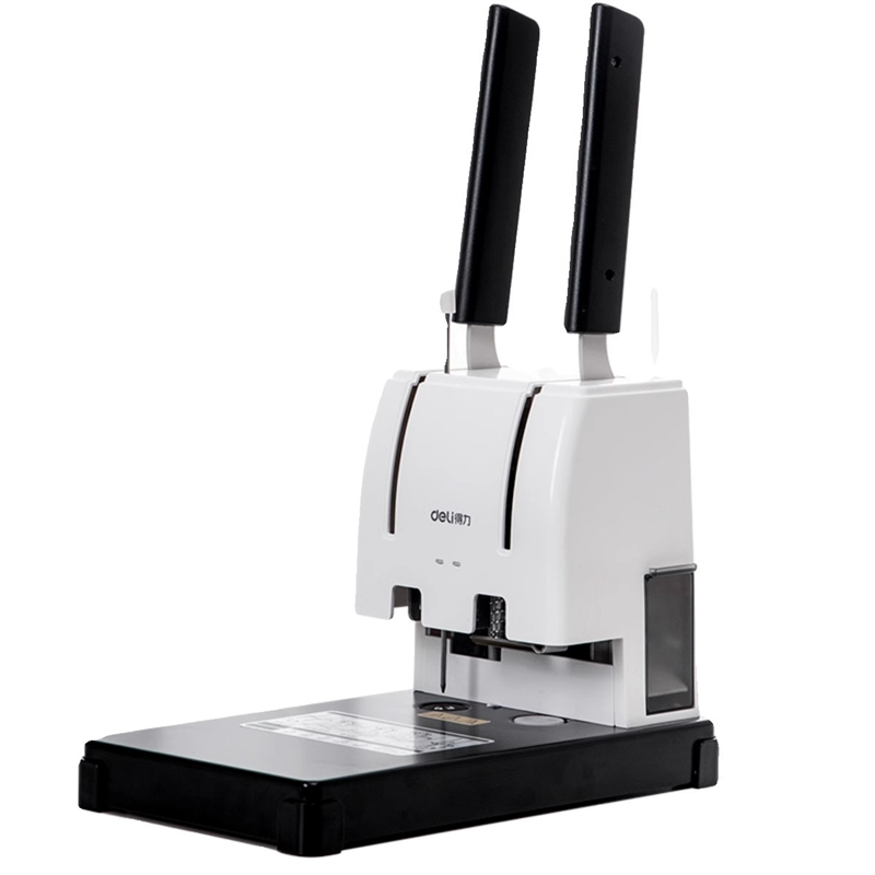 得力GB341装订机财务凭证会计档案账本票据手动打孔机33669S热熔铆管胶装机40MM厚度3876A质保1年免费开票