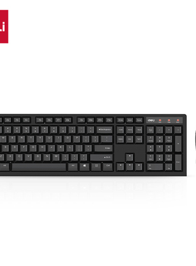 3729ES得力键盘鼠标套装无线电脑台式笔记本办公专用打字家用两件