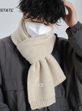 FINE STATE围巾男冬季新款保暖男士高档针织围脖男款冬送男友礼物