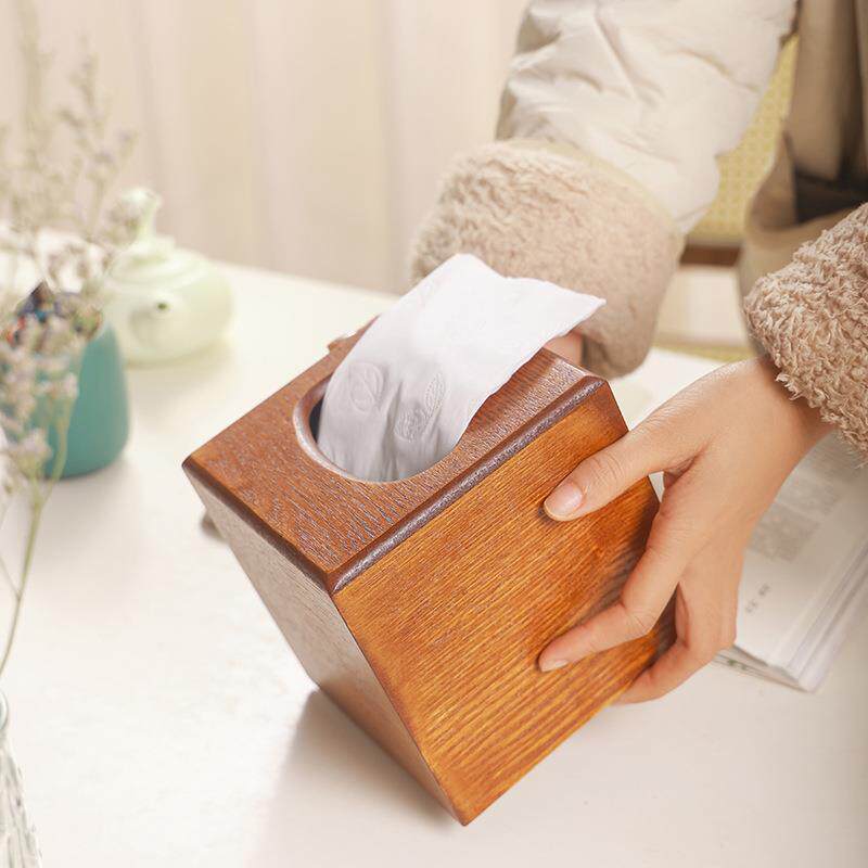 现货Bla Wooden Tissue Box Napkin CCase Elegant Style Tissue