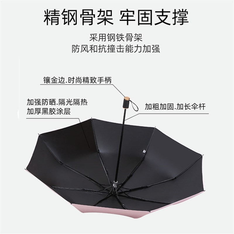 速发折叠全自动雨用男学生韩版晴雨两伞防晒线防紫外遮大号太伞