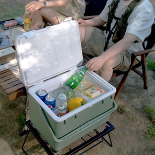 速发冰块保温箱冷藏箱摆摊户外露营小用冰桶车冰箱商载便携家用