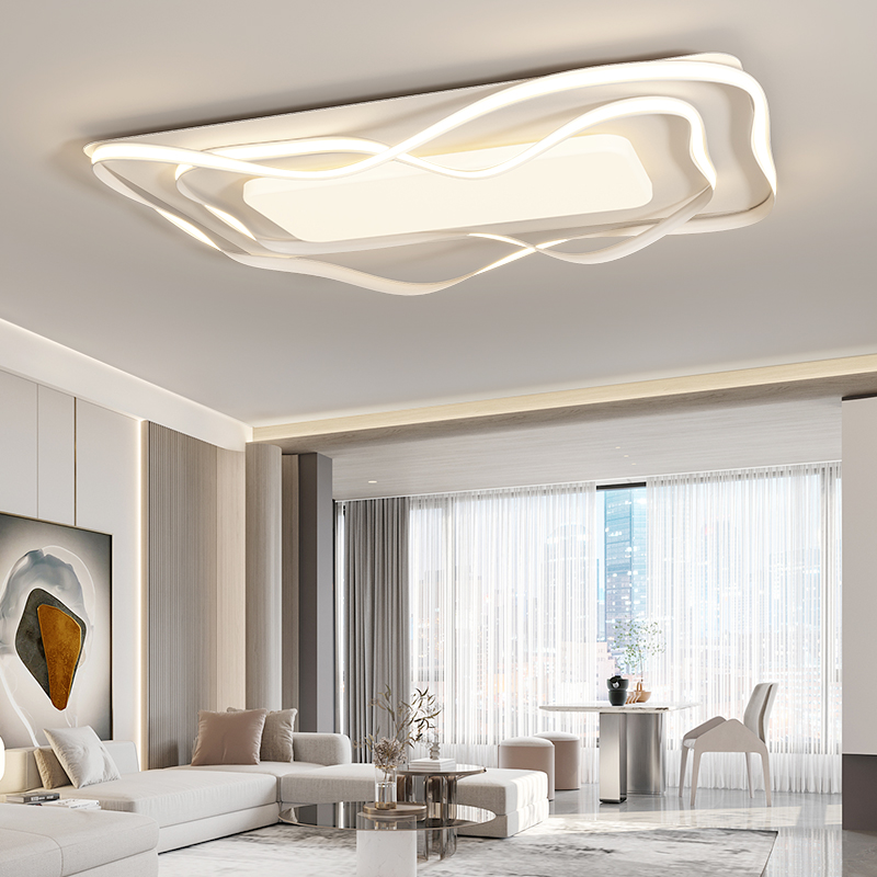 速发设计师灯客厅灯极简风吸顶灯简约大气时尚全眼谱家用护光款具