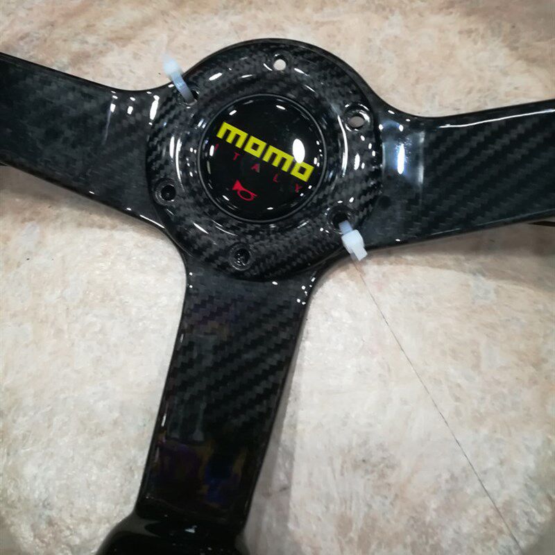 速发拟装赛车竞技14方真碳纤方向盘轻质感全包通用超手感模改寸向