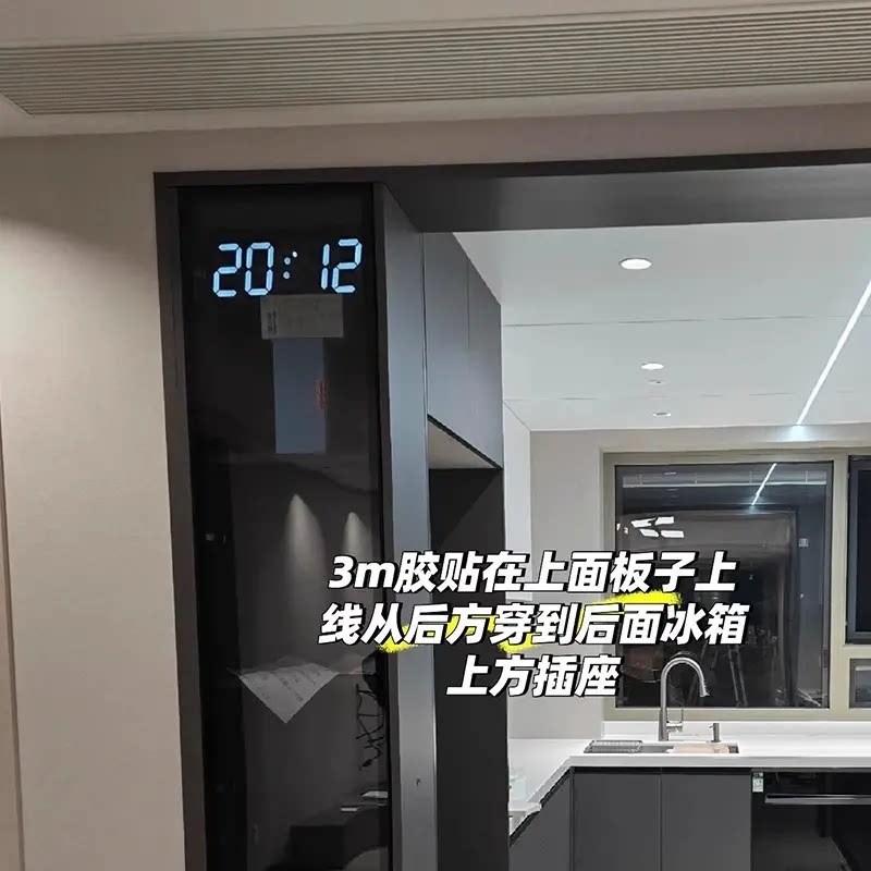 速发柜门电子钟表数字显示时钟客厅2025新款挂墙简约现代高级家用
